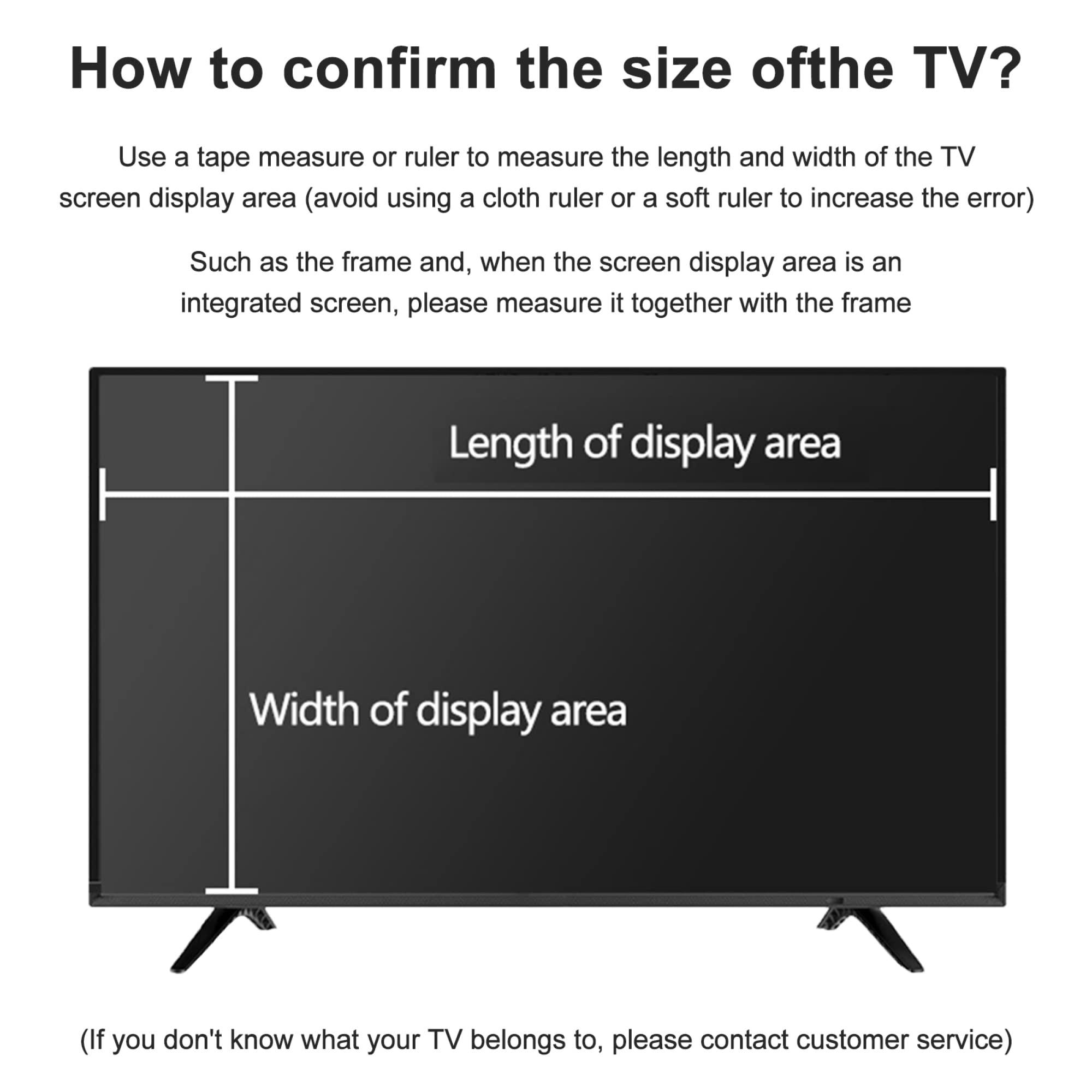 JQZWXX JQZWXX 43-60 Inch TV Screen Protector Anti Blue Light Blocking Screen Filter, Anti Radiation Anti Scratch Relieve Eye Fatigue for Samsung, Hisense, Sony, LG, TCL, No Bubbles / 60in1327x749mm