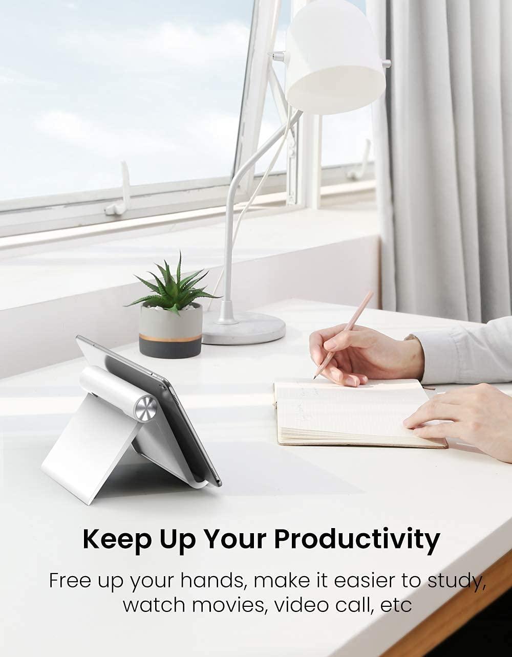 UGREEN UGREEN Tablet Stand Holder Adjustable White Bundle with Tablet Stand Adjustable Grey