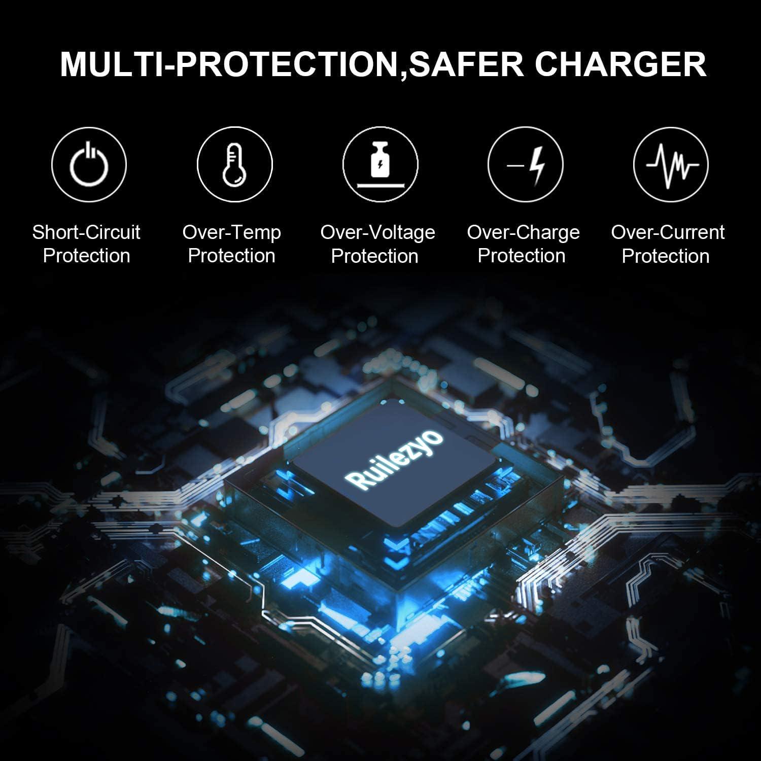 Ruilezyo 130W USB C Laptop Charger for Dell XPS 15 9520 9510 9500 XPS 17 9720 9710 9700 Precision 5570 3571 5680 3590 5480 3551 3490 5530 5490 5690 3560 3570 5770 5470 3561 5550 5560 Type C Power Cord