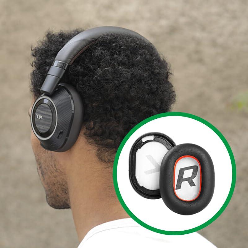 ACCOUTA Professional Replacement Earpads Cushions Compatible with Plantronics Voyager 8200 UC/Backbeat Pro2 Stereo Bluetooth Headphones Ear Pads with Softer Protein Leather/Memory Foam