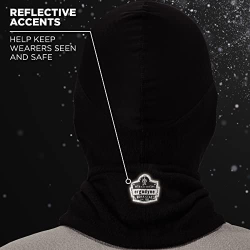Ergodyne Balaclava with Spandex Top, Comfortable Wear Under Helmet, Winter Face Mask, Ergodyne N-Ferno 6822,Black