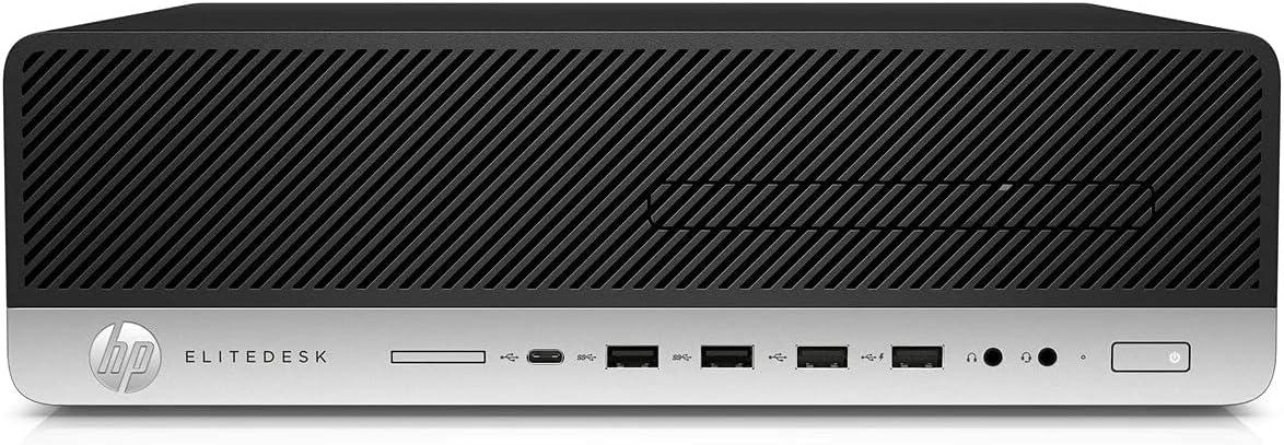 HP HP EliteDesk 800 G4 SFF Business Desktop PC with 24\"\" FHD Monitor, Intel Core i5-8500, 16 GB RAM DDR4, 256GB SSD,1TB HDD,Mouse&Keyboard,DVD,WiFi,BT,Windows 10 Pro, Black (Renewed)