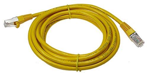 NTW NTW 10' Cat 6 Snagless Shielded (STP) RJ45 Ethernet Network Patch Cable Yellow -345-S6-010YL