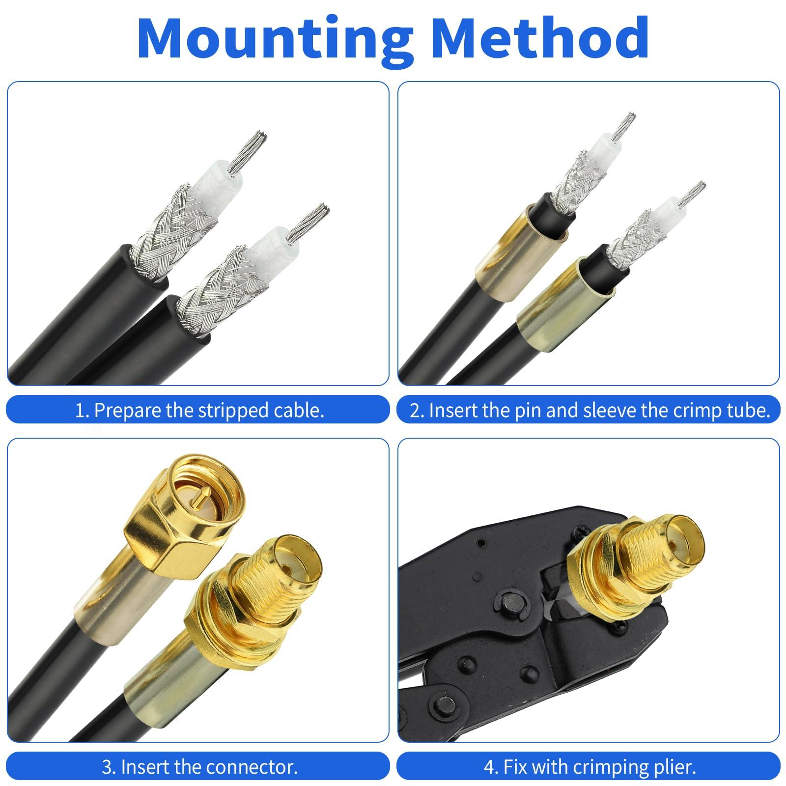 Superbat Superbat RG58 Coaxial Cable 50 Ohm Coax Cable 20 Feet (6.09 Meters)