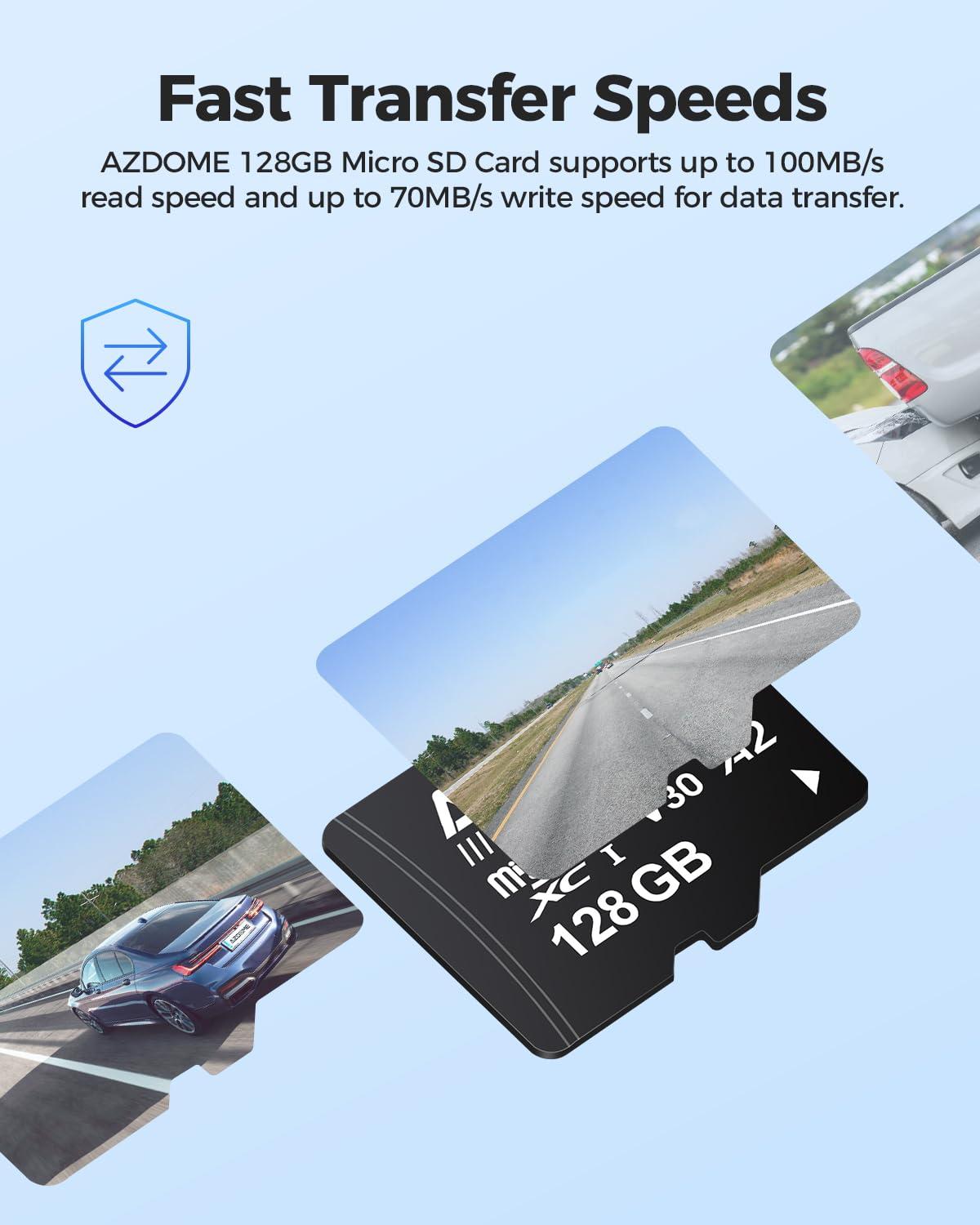 AZDOME AZDOME M200 Dash Cam with 128GB SD Card