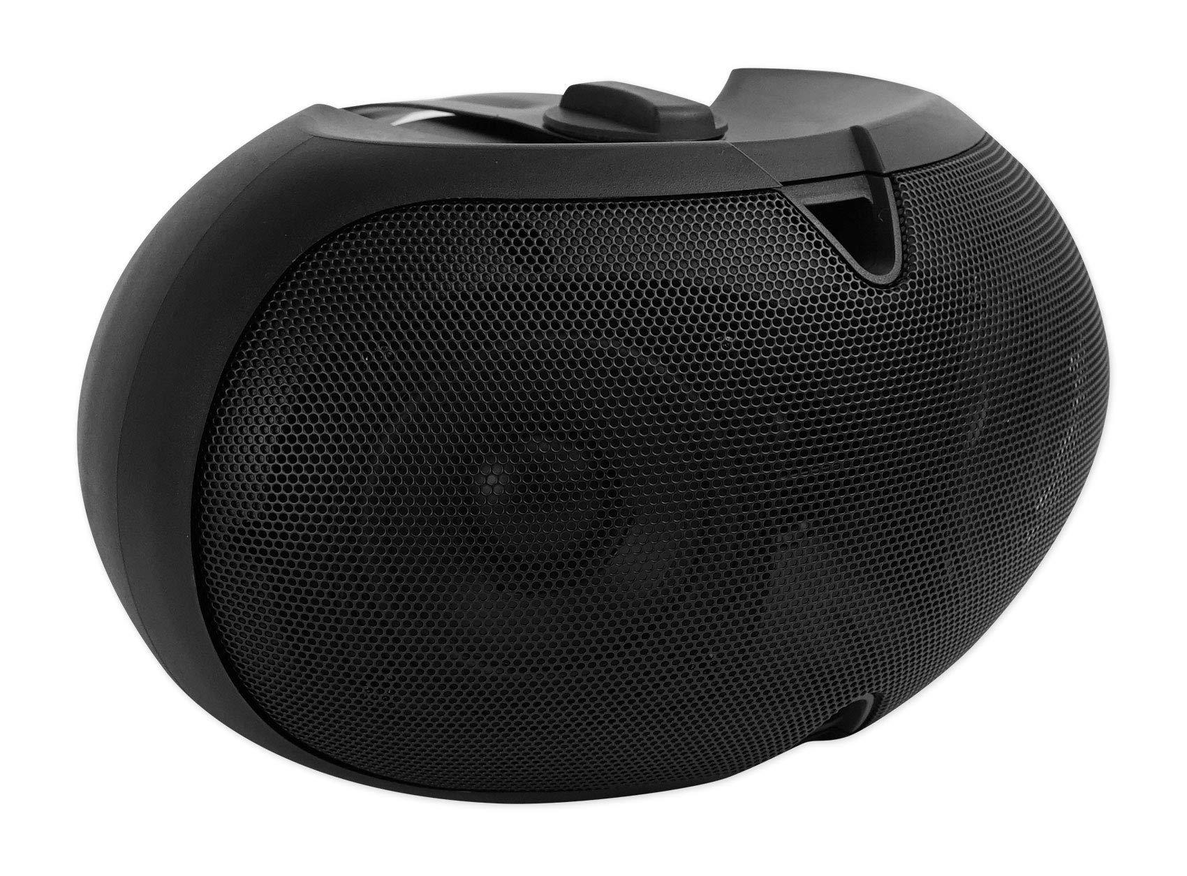 Rockville Rockville D4-8 Black Dual 4" Swivel Indoor/Outdoor Patio Speaker for Restaurant