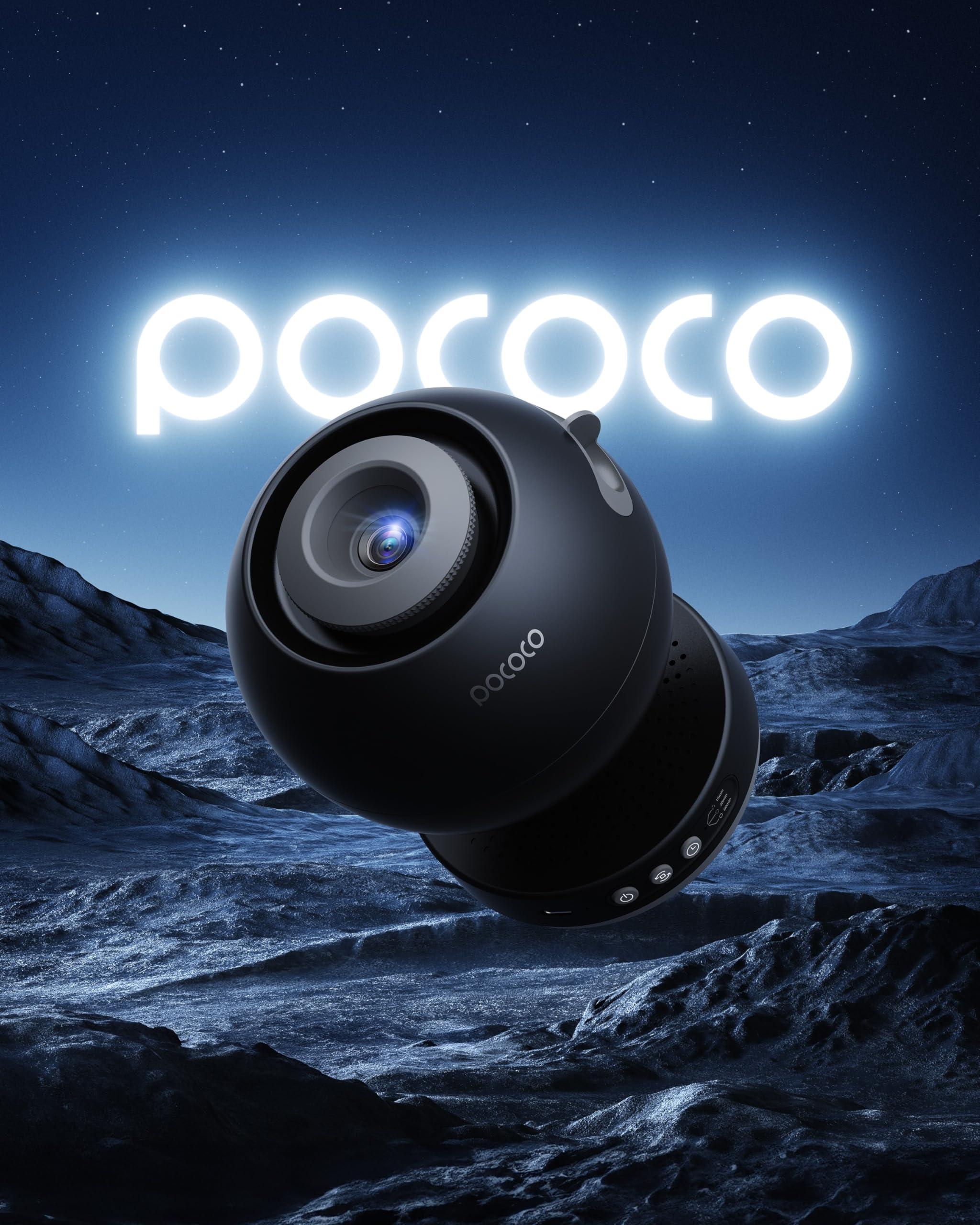 POCOCO POCOCO Galaxy Star Projector for Bedroom with Replaceable Optical Film Discs, Home Planetarium Night Light Projector with High-Definition Soft Light for Relax, Study, and Meditate, Stress Relief Gifts