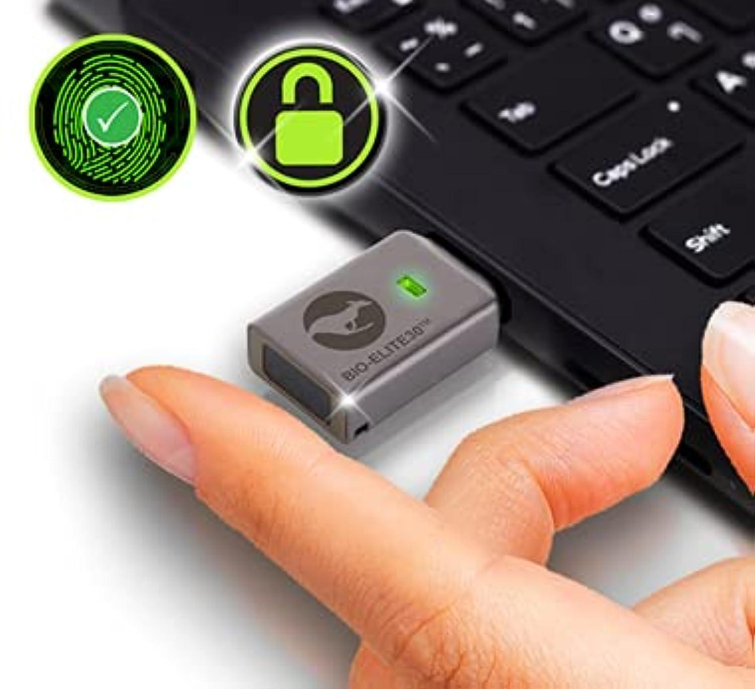 Kanguru Solutions Kanguru Defender Bio-Elite30 128 GB Hardware Encrypted USB Flash Drive Fingerprint - SuperSpeed USB 3.0