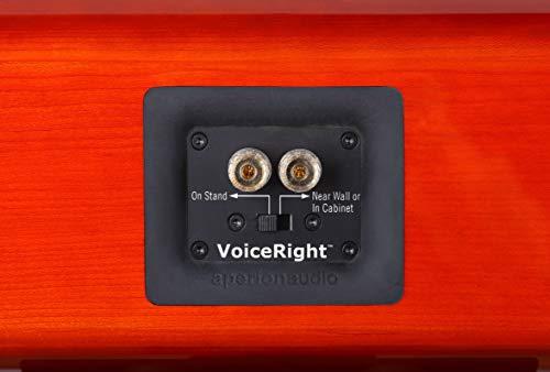 Aperion Audio Aperion Audio Verus III Grand V6C 3-Way Center Channel Speaker with Dual 6.5-Inch Woofers for Home Theater, Crystal-Clear Dialogue and Vocals, Passive, Wall Mountable, Single (Gloss Cherry)