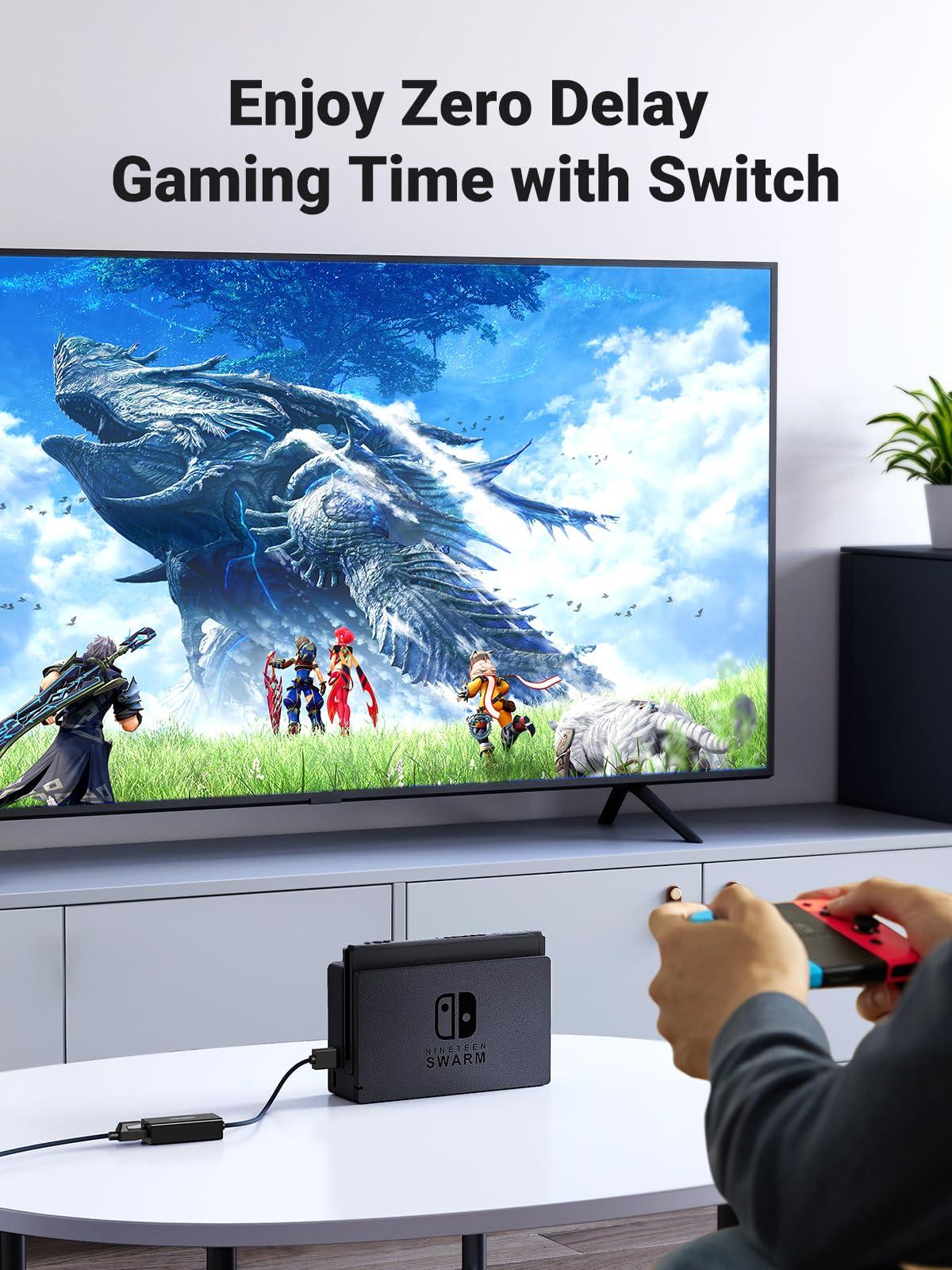 UGREEN UGREEN USB to Ethernet Adapter, 1000Mbps Ethernet Adapter with USB 3.0, Driver Free, RJ45 LAN Network Adapter Compatible with Nintendo Switch, Laptop, PC, MacBook, Windows, macOS, Linux