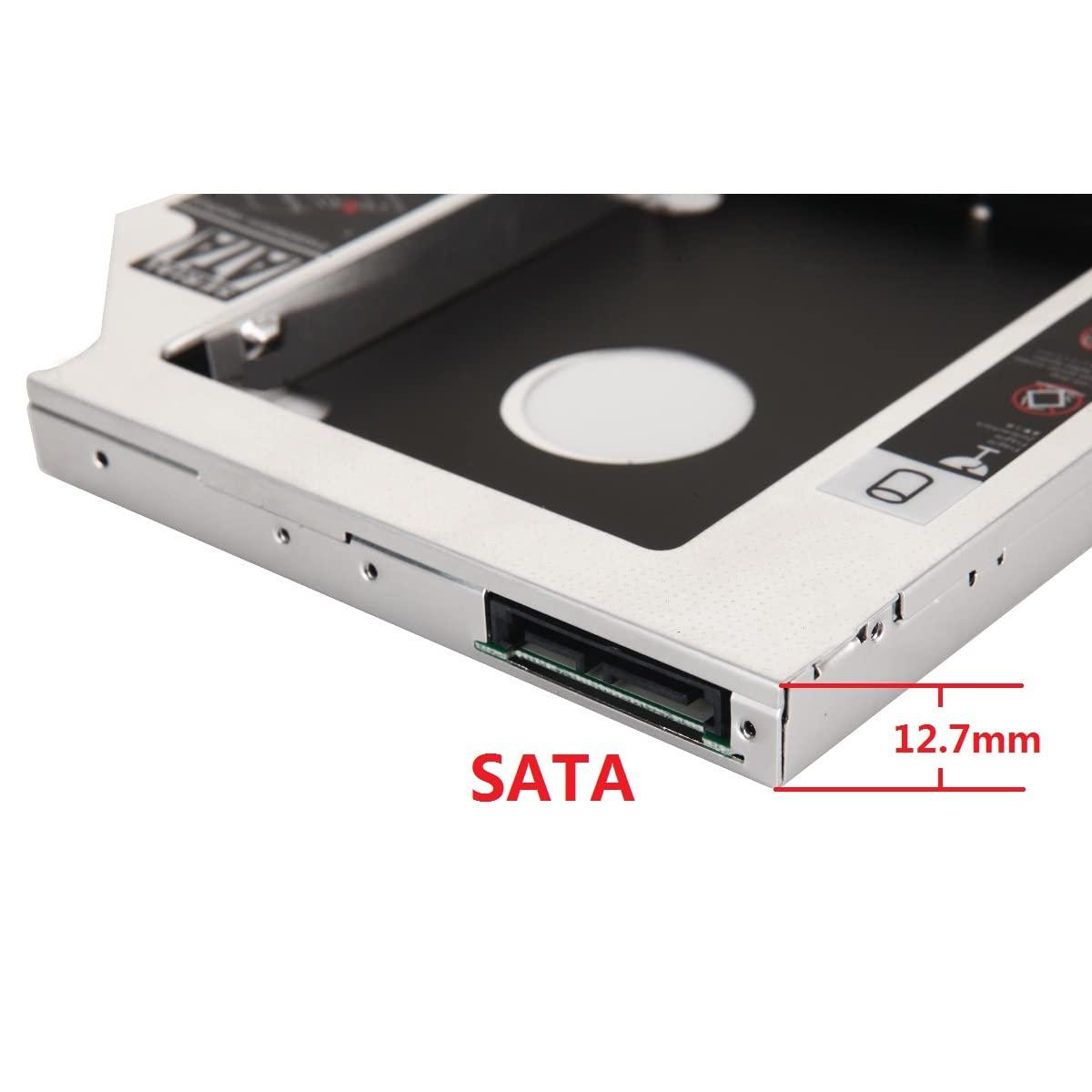 NIGUDEYANG 12.7mm SATA 2nd Second Hard Drive HDD SSD Optical bay Enclosure Caddy Frame Tray for Lenovo ThinkPad L430 L530
