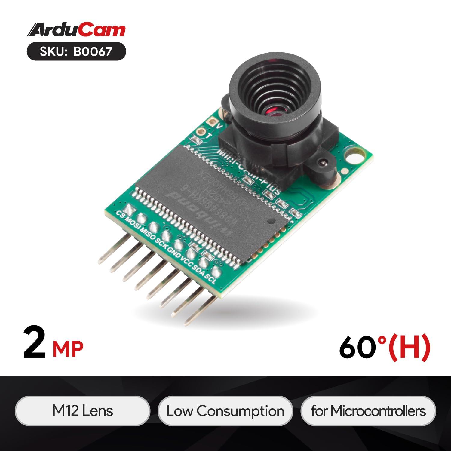 Arducam Arducam Mini Module Camera Shield with OV2640 2 Megapixels Lens Compatible with Arduino UNO Mega2560 Board and Raspberry Pi Pico