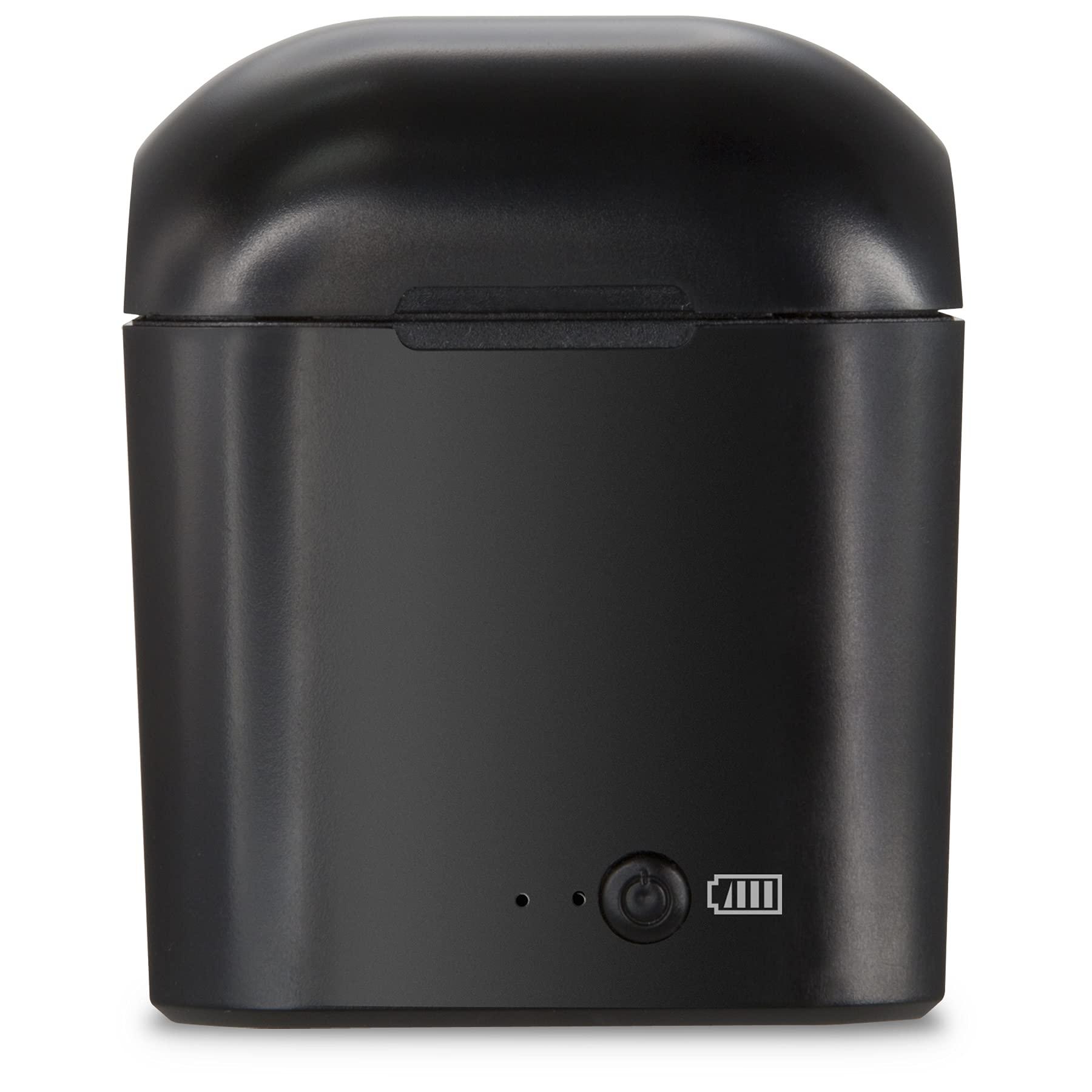 iLive iLive Truly Wire-Free Bluetooth Earbuds, Sweatproof Design, Charging Case, Includes 3 Set of Ear Tips, Black (IAEBT300B)