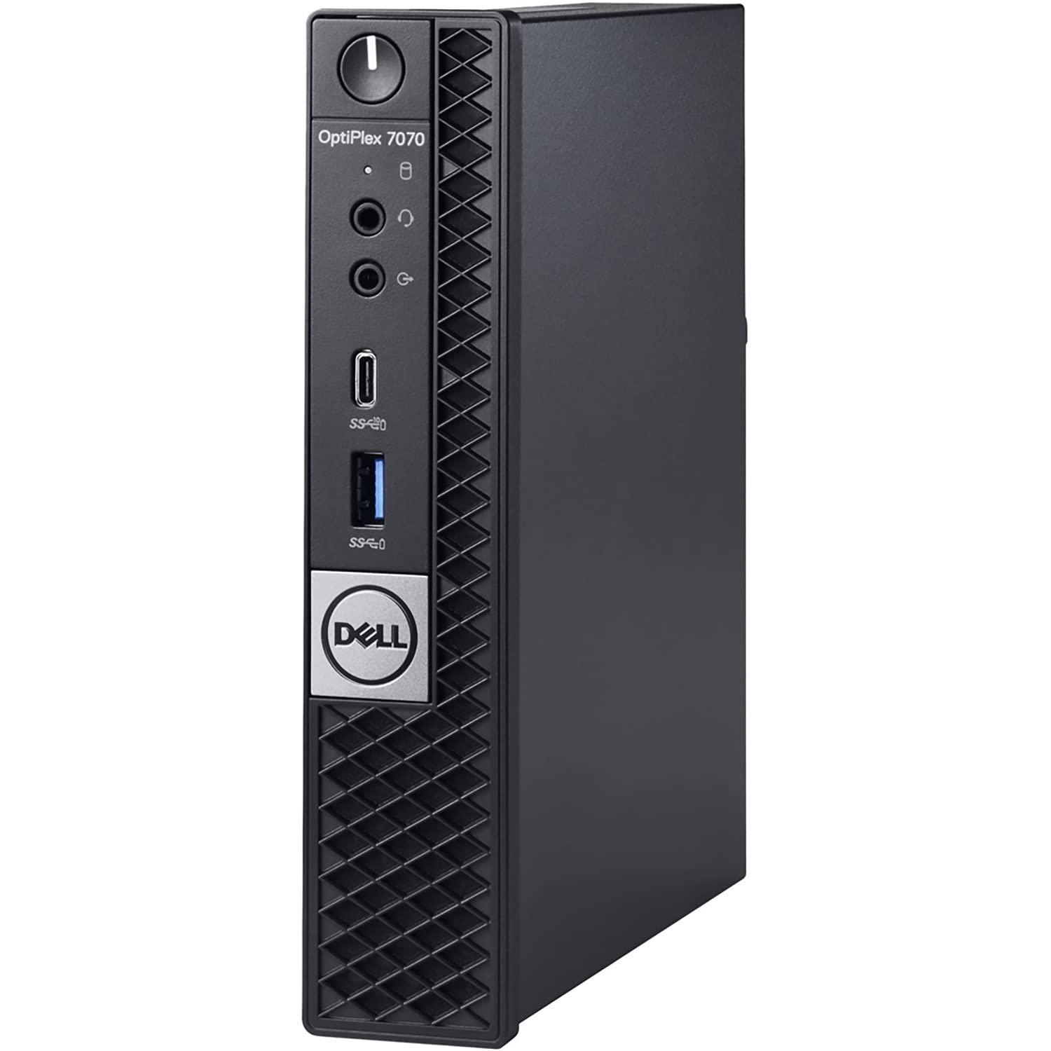 Dell Dell OptiPlex 7070 Business Micro Desktop Computer, Intel Octa-Core i7 9700T Up to 4.3GHz, 32GB DDR4 RAM, 1TB PCIe SSD, 802.11AC WiFi, Bluetooth 5.0, Displayport, Type-C, Windows 10 Pro (Renewed)