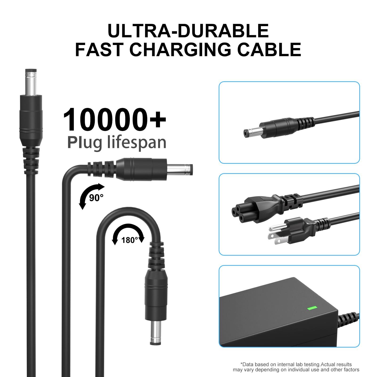 BIYTC 90W Charger for JBL Boombox 2 Boombox 1 Wireless Bluetooth Speaker Replacment for JBL Xtreme 2 Charger 10FT Compatible with JBL Boombox, Xtreme Power Supply Adapter Cord with Portable Bag