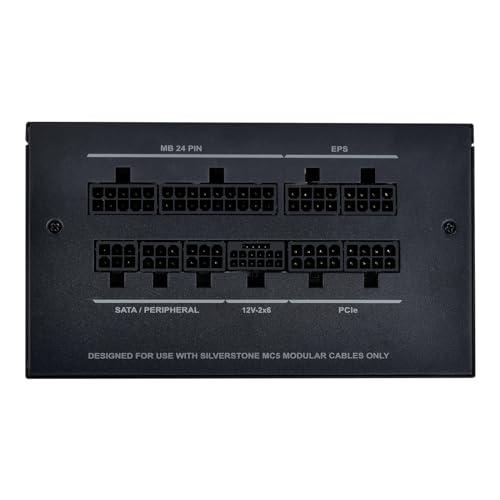 SilverStone Technology SilverStone Technology DA850R Gold 80 Plus Gold 850W ATX 3.0 & PCIe 5.0 Power Supply, SST-DA850R-GMA (SST-AX0850MCGD-C)