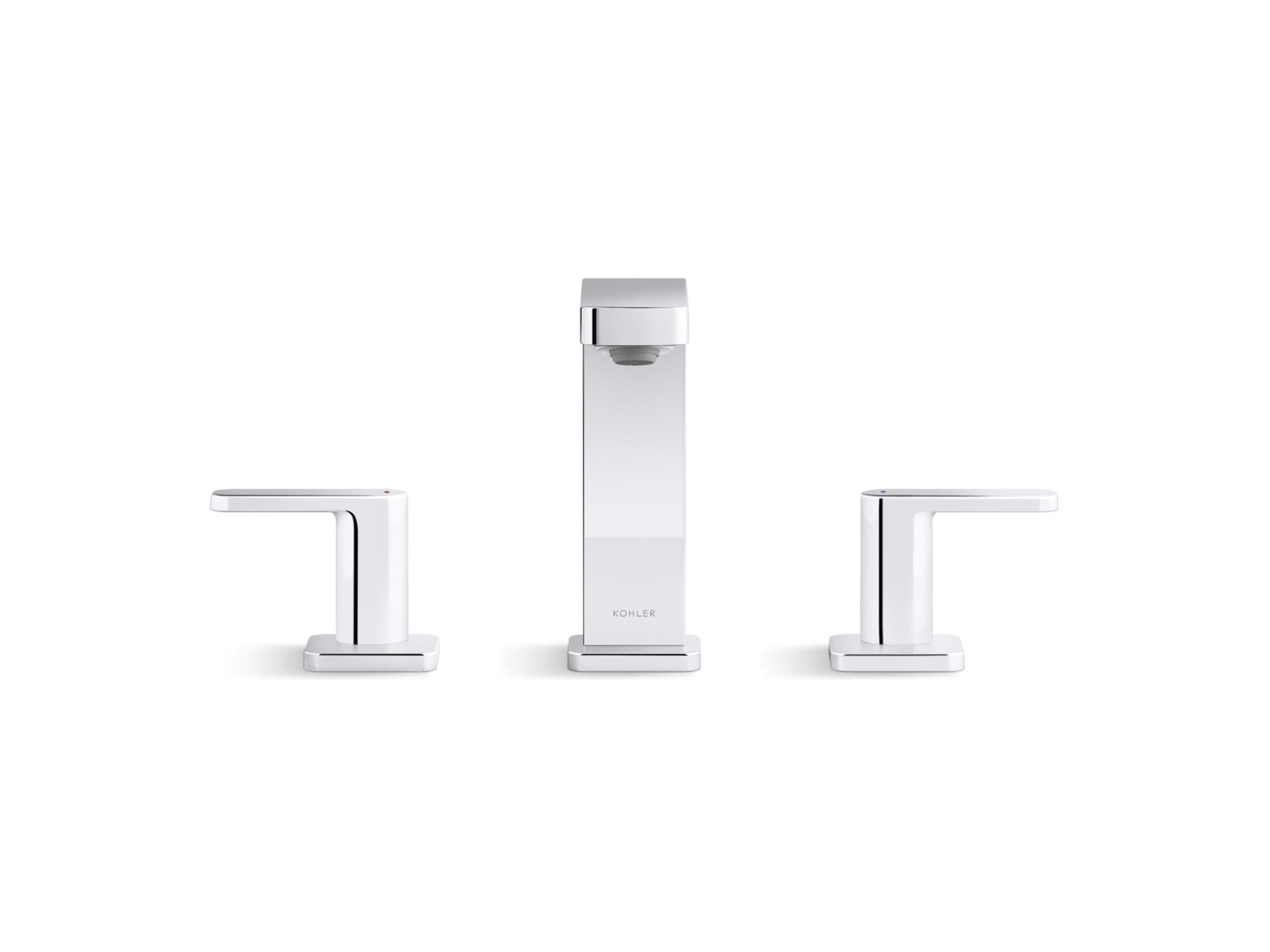 KOHLER Kohler K-TS23503-4G-2MB Parallel Rite-Temp Shower Trim Kit with Lever Handle, 1.75 GPM, Vibrant Moderne Brushed Brass