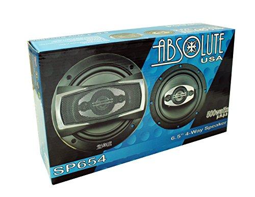 Absolute Absolute USA 2 X SP654 Series 6.5" 4 Way Car Speakers 500 Watts Max Power