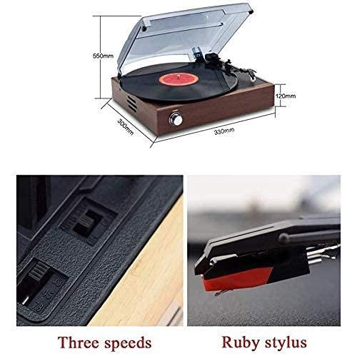 GeRRiT Gramophone, Record Player Turntable Vinyl Record Player with Built-in Speaker for Vinyl Records Vintage Record Player Vinyl Player Music Vinyl Turntable Every Family