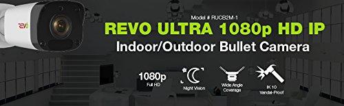 REVO America Revo America Ultra 16Ch. 4TB HDD 4K IP NVR Surveillance System - Fixed Lens 16 x 1080p IP Bullet Cameras - Remote Access via Smart Phone, Tablet, PC & MAC