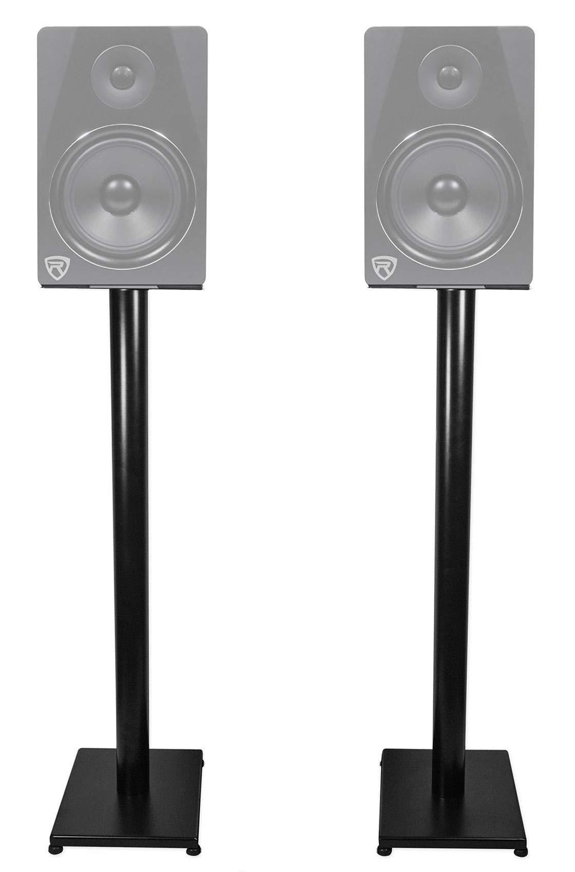 Rockville Rockville ELITE-5B 5.25\" Powered Bookshelf Speakers Bluetooth/Optical+37\" Stands