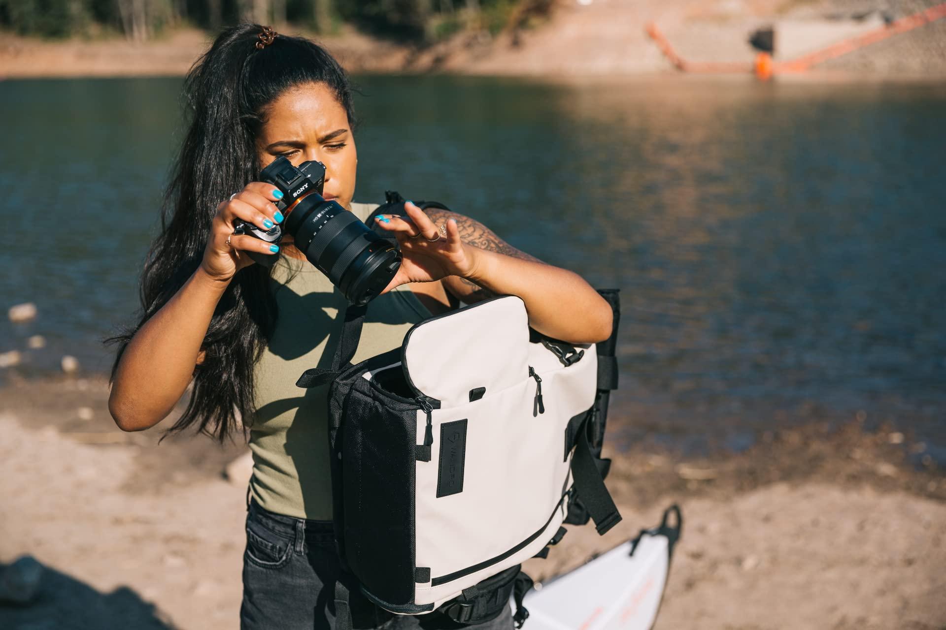 WANDRD WANDRD All-New PRVKE 21L Photography Travel Backpack - Photo Bundle - Weather Resistant Camera Bag with Laptop Compartment (Yuma Tan)