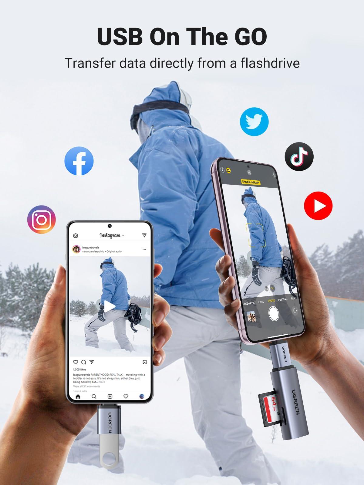 UGREEN UGREEN USB Switch Selector - 2-Port, 4 Device Sharing, Includes USB C 3.0 Adapter (2 Pack)