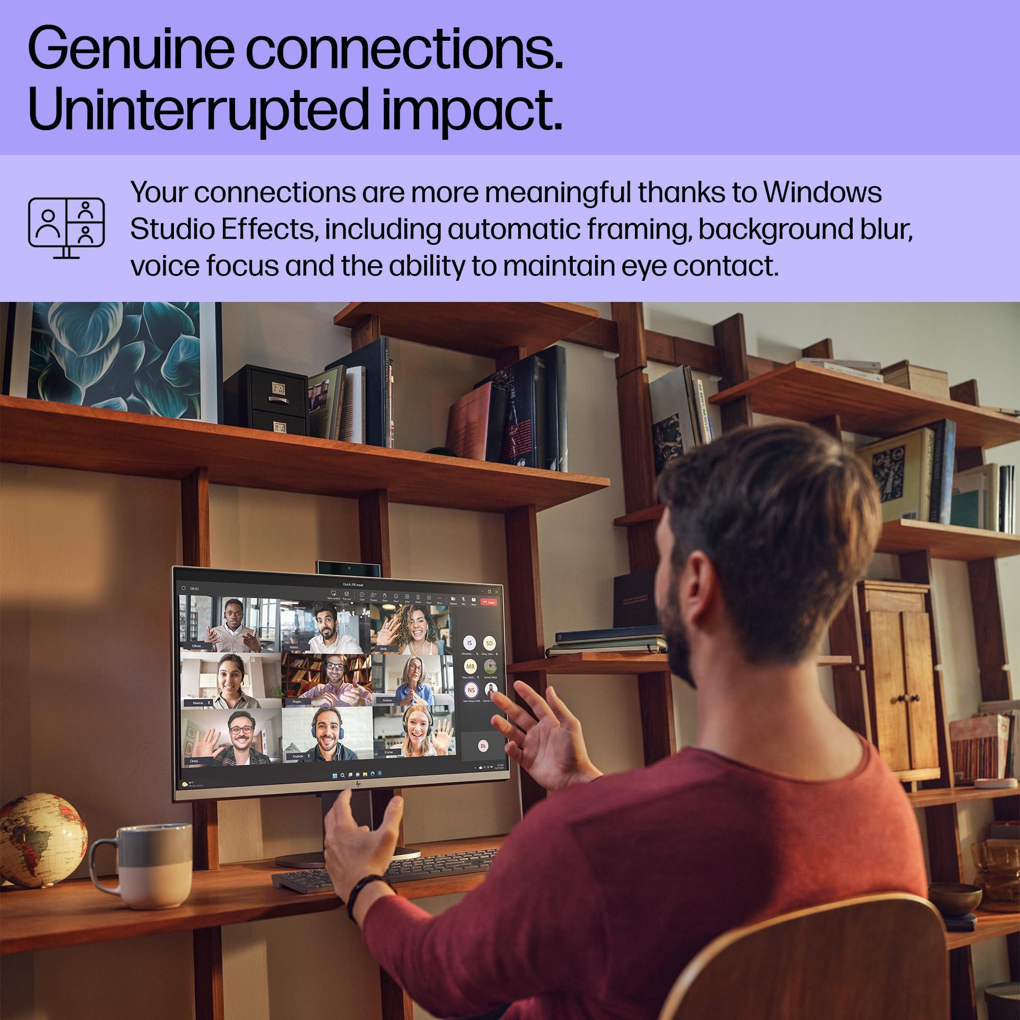 HP HP OmniStudio X 27" FHD Touch Screen All-in-One Desktop Intel Core U7-155H 16GB RAM 1TB SSD Meteor Silver