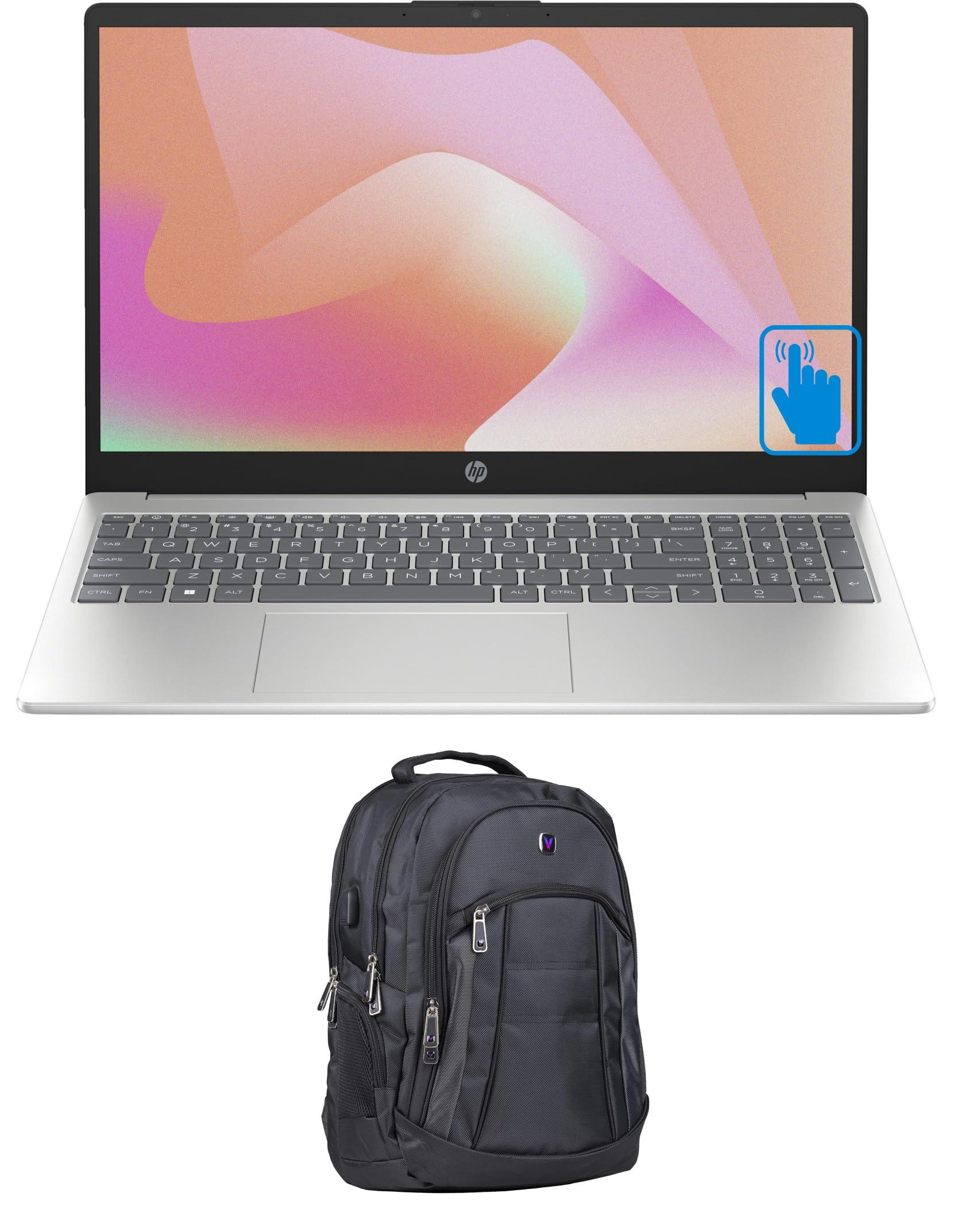 ME2 MichaelElectronics2 HP 15t-fd000 School & Business Laptop (Intel i5-1334U 10-Core, 15.6" 60 Hz Touch Full HD (1920x1080), Intel UHD, 8GB RAM, 2TB PCIe SSD, Backlit KB, WiFi, Webcam, Win 11 Pro) with Premium Backpack