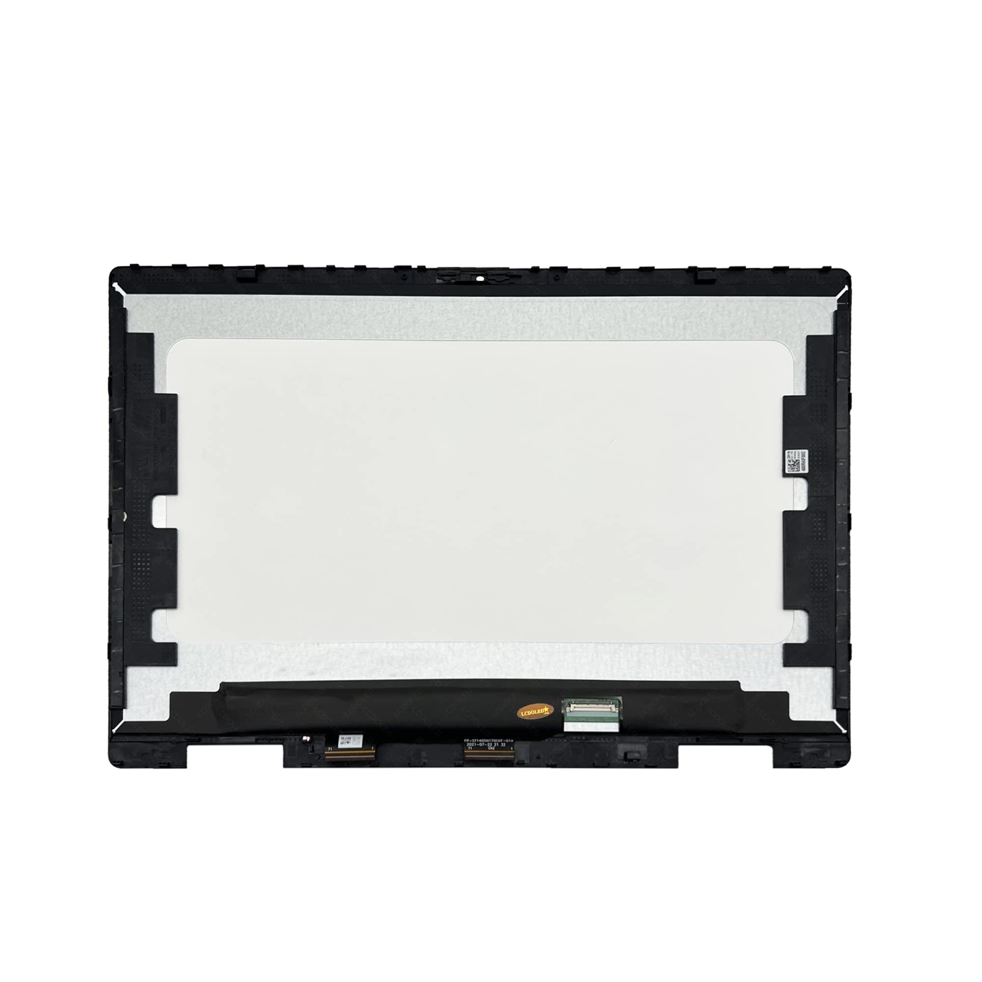 LCDOLED LCDOLED Replacement for HP Pavilion x360 14-ek 14-ek0097nr 14-ek0013dx 14-ek0023dx 14-ek0033dx 14.0 inches FHD 1920x1080 IPS LCD Display Touch Screen Digitizer Assembly with Bezel