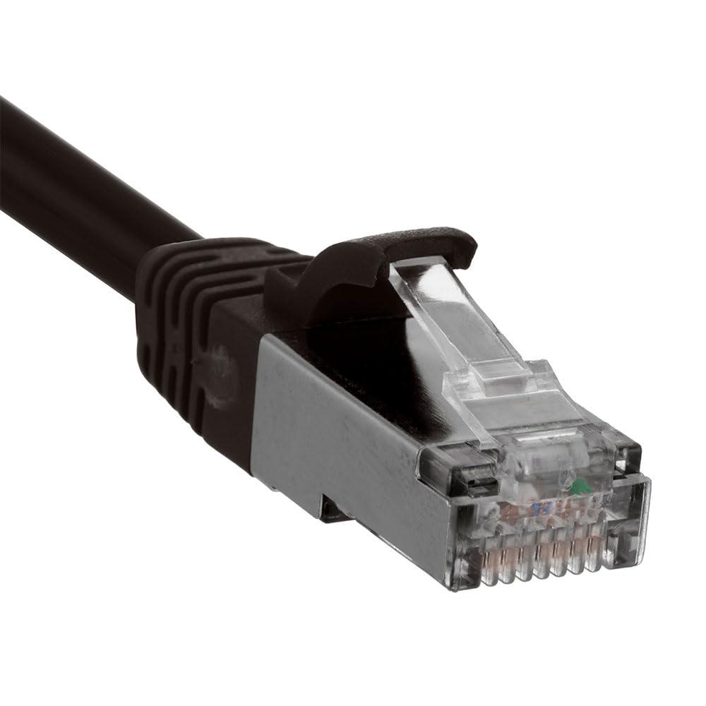 NavePoint NavePoint Ethernet Patch Cable CAT6, F/UTP, 26AWG, 7 Ft, 5 Pack, Black