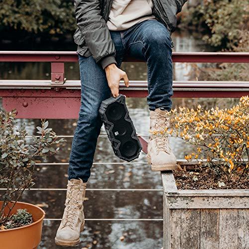 Altec Lansing Altec Lansing Super Lifejacket Jolt - Waterproof Bluetooth Speaker, Durable & Portable Speaker with Qi Wireless Charging and Customizable Lights, Wireless Speaker for Travel & Outdoor Use