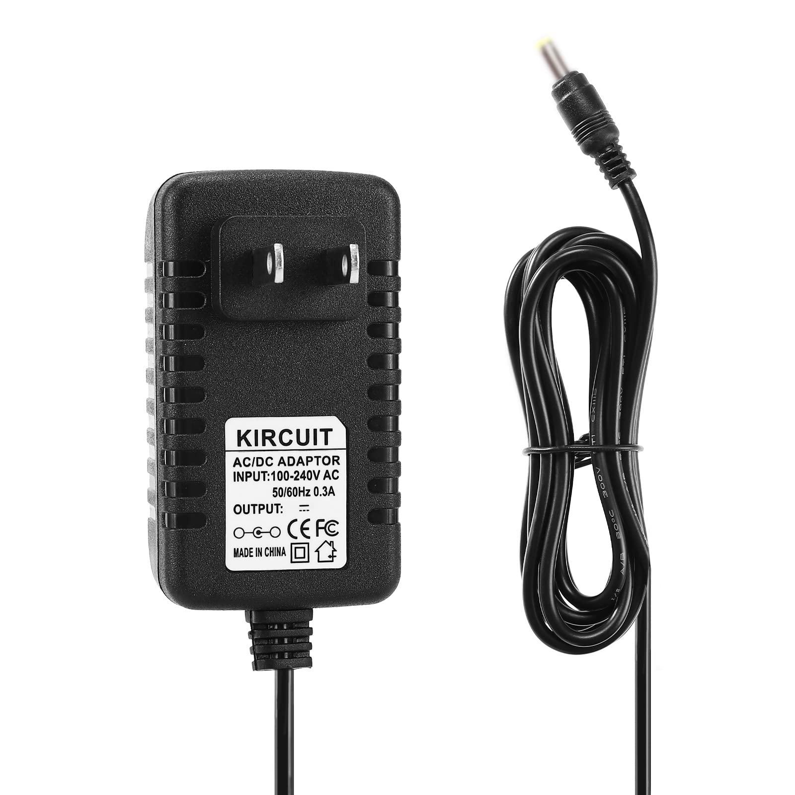 Kircuit Kircuit 6.5Ft Cable AC to DC Adapter for Olympus Pearlcorder T1010 T1000 T-1010 T-1000 Microcassette Transcriber 9V DC Power Supply Cord