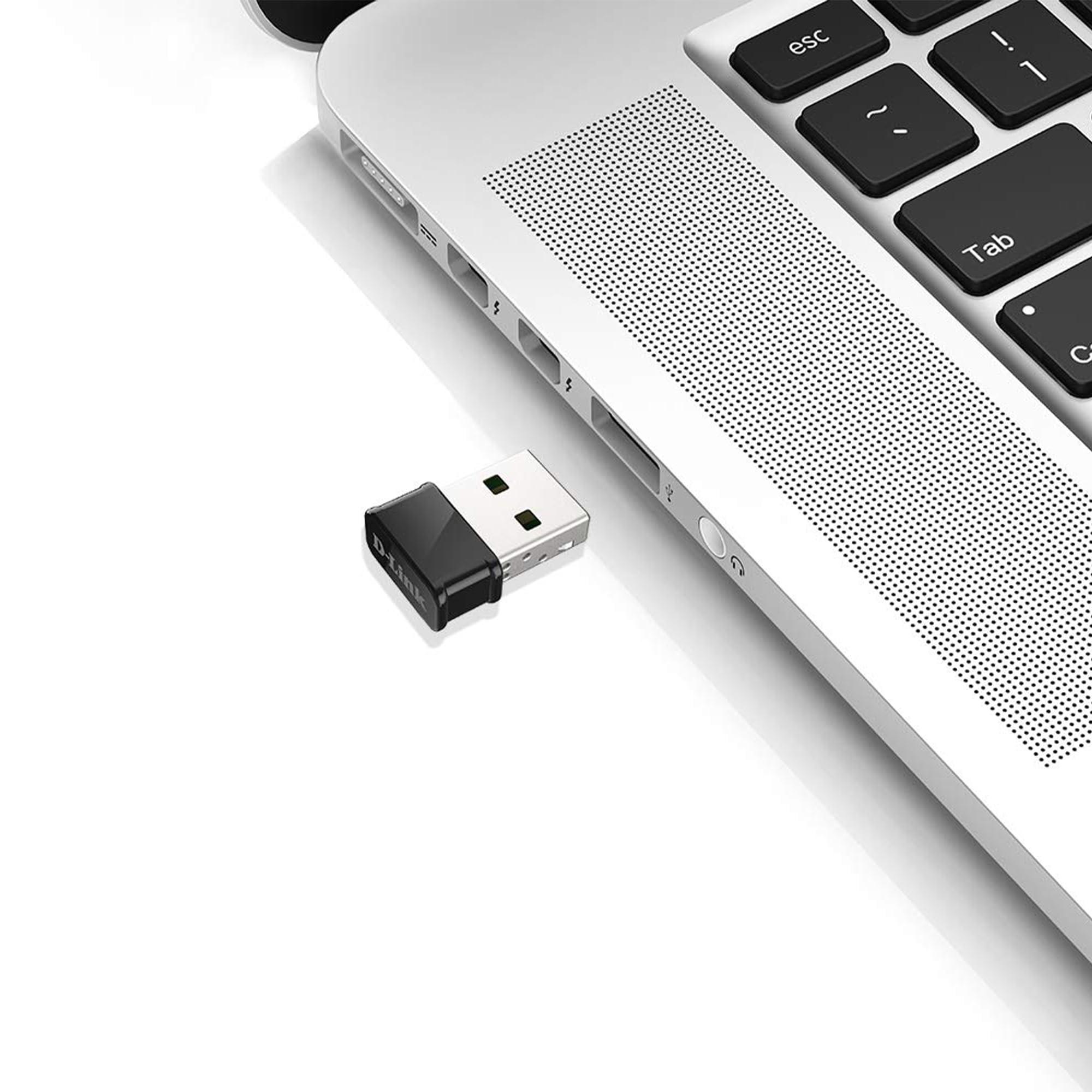 D-Link D-Link USB WiFi Adapter Dual Band AC1300 Wireless Internet for Desktop PC Laptop Gaming MU-MIMO Windows Mac Linux Supported (DWA-181-US)