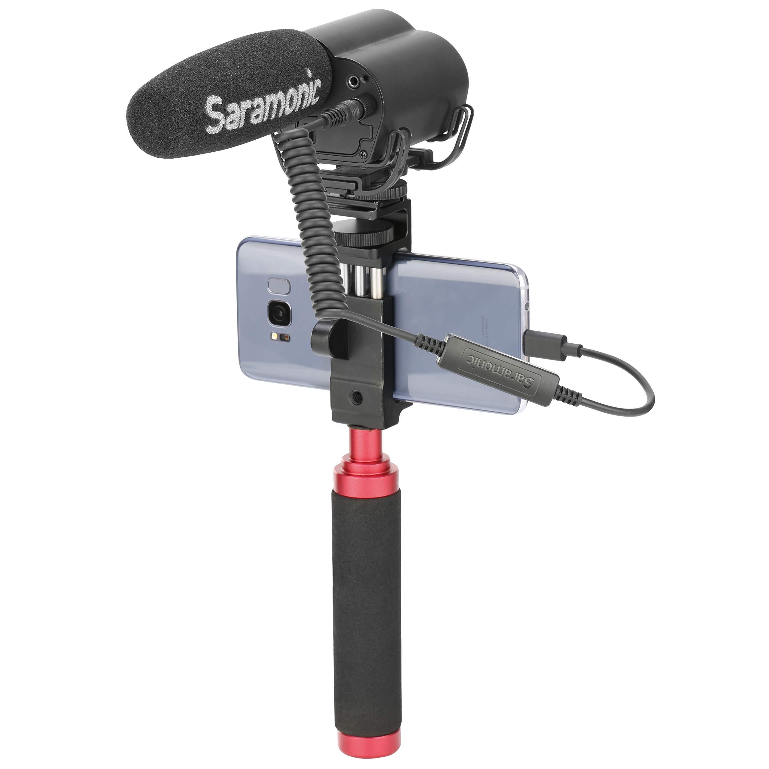 Saramonic Saramonic UTC-C35 | Locking 3.5mm TRS Male to USB Type-C Output Cable with A/D Converter for iPhone 15, Android Mobile Devices, New iPad, Computers & More