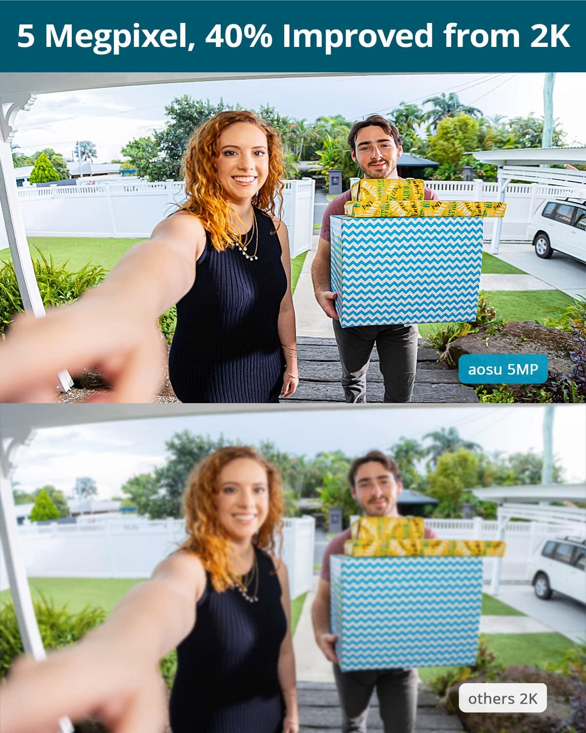 AOSU AOSU Solar Security Cameras Wireless Outdoor & Doorbell Camera