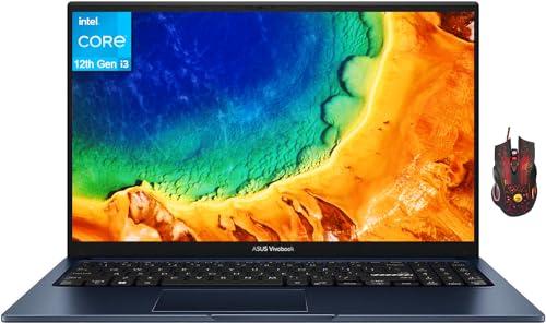 ASUS ASUS 2024 Newest Vivobook 15 Laptop for Student Business, 15.6" Full HD Display, Intel Core i3-1215U(6-Core, Up to 4.4GHz), 16GB RAM, 512GB SSD, UHD Graphics, Wi-Fi, Bluetooth, Win 11 S, with Mouse