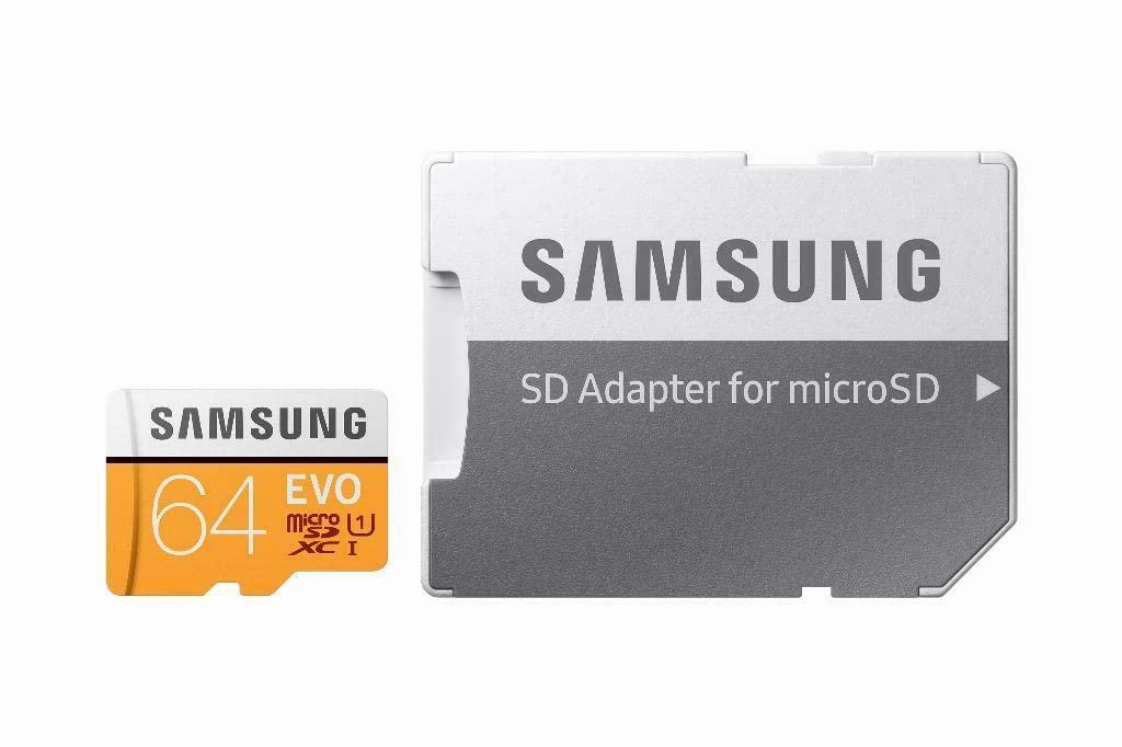 SAMSUNG SAMSUNG Evo 64GB MicroSDXC Class 10 UHS-I Flash Memory Card