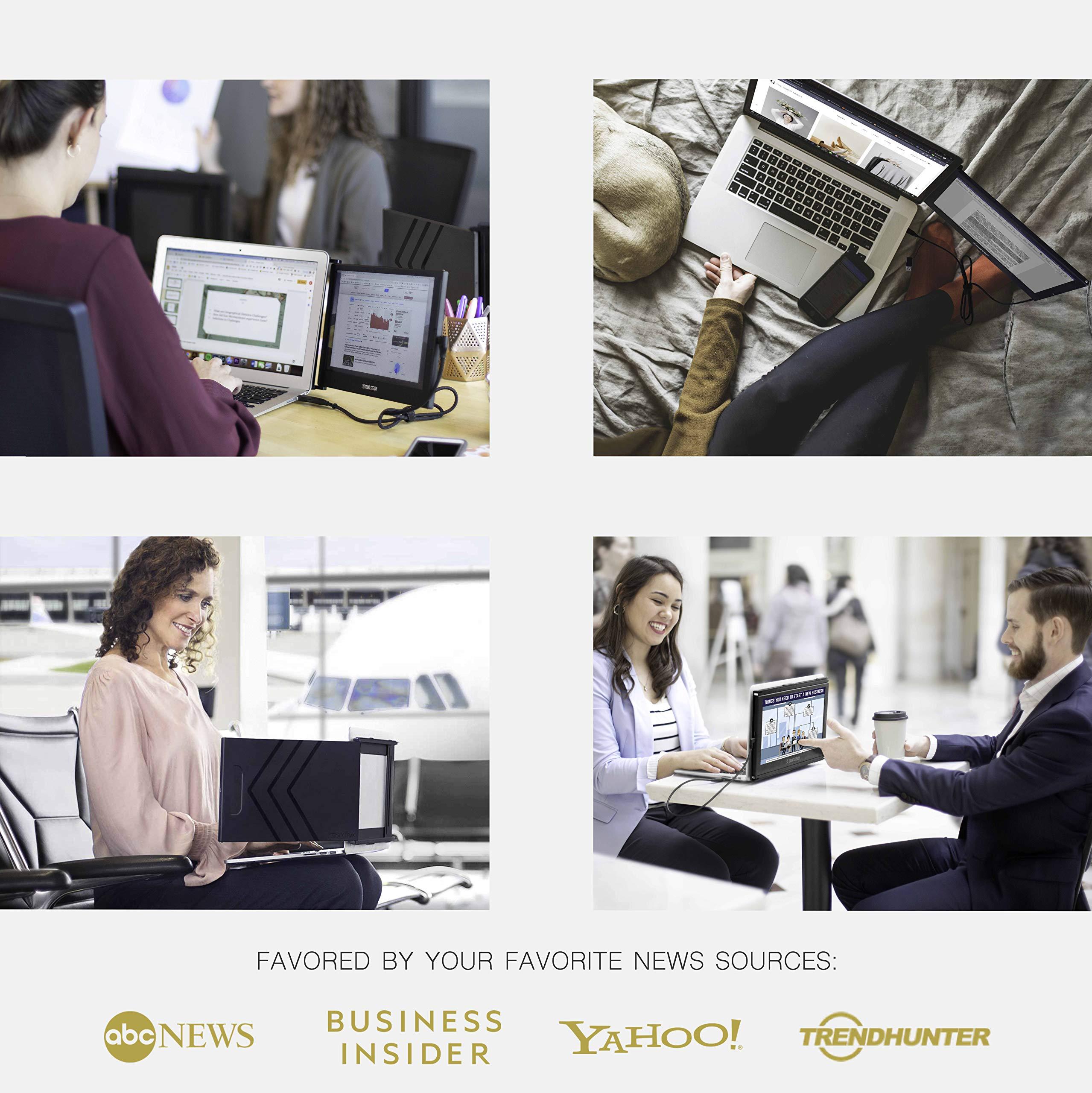 SideTrak SideTrak Slide Portable Monitor 12.5\" Screen with Carrying Case - Attaches to Your Laptop for Easy Travel - Efficient USB Power - Fits Mac and PC 13\"-17\" Laptops - Full HD IPS Display (Patent Pending)