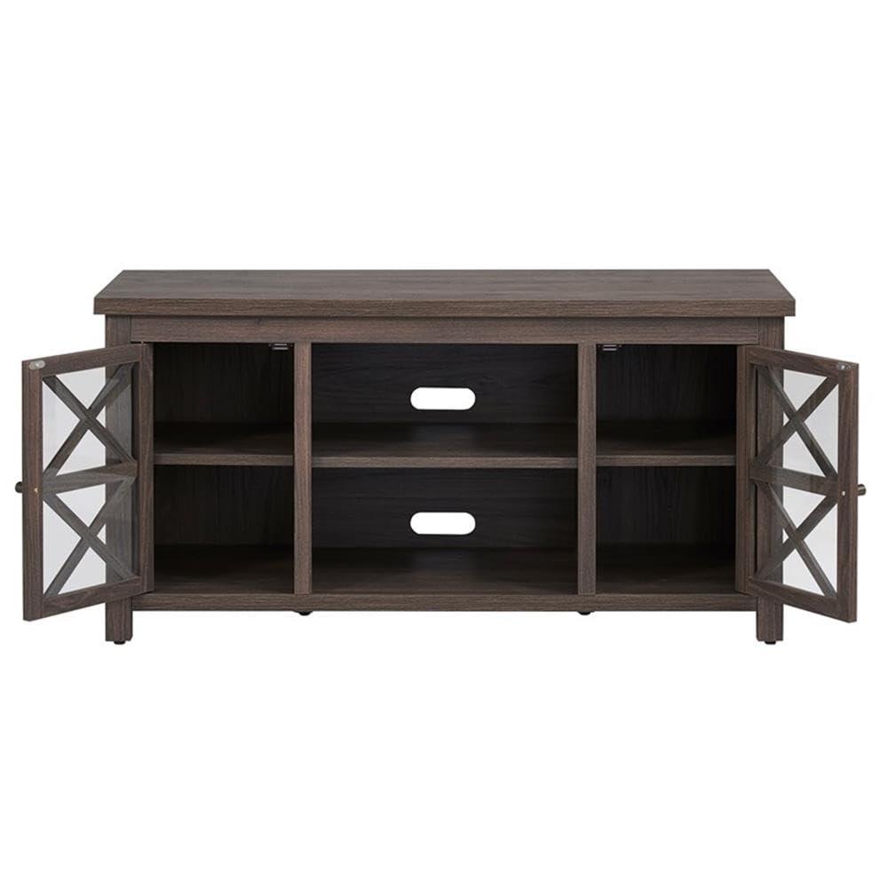 Henn&Hart Henn&Hart Rectangular TV Stand for TV's up to 55" in Alder Brown, TV Stands for the Living Room