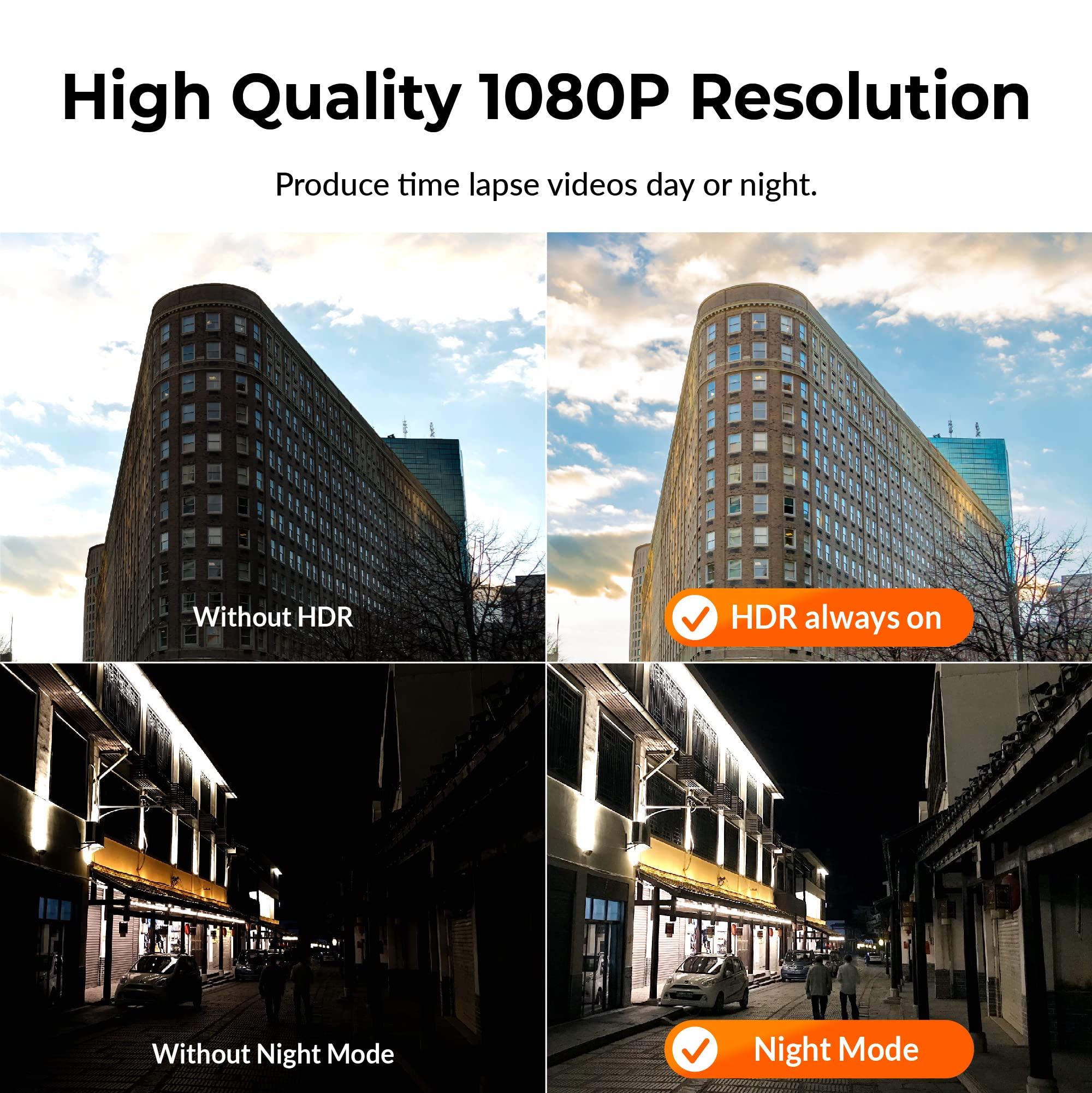 Brinno Brinno Time Lapse Camera BCC300-M - Outdoor Construction Jobsite, Plant, Weather Timelapse Camera - LCD Screen, Extended Battery Life, IPX4 Water-Resistant, Wall Mount