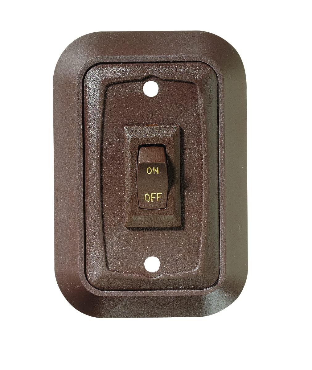 RV Designer RV Designer Collection S651 Wall Plate Switch Single On/Off, 3.53 inches x 2.39 inches