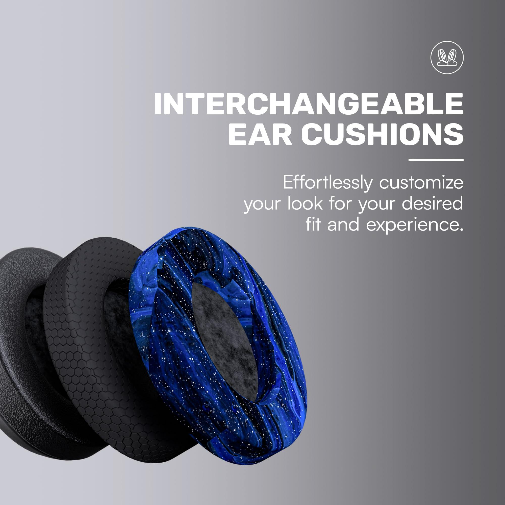 Raycon Raycon Fitness Headphones - Wireless Over-Ear-Headphones with 45 Hours of Battery, Active Noise Cancellation, Awareness Mode, 3 Quick Swap Ear Cushions, IPX4 Water Resistance (White)