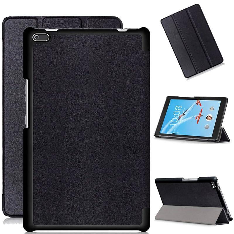 HJSFRBMA HJSFRBMA Case Compatible with Lenovo Tab4 8 TB-8504F TB-8504N Ultra-Thin PU-Leather Hard Shell Cover for Tab 4 8 TB-8504X TB-8504 Skin(Black)