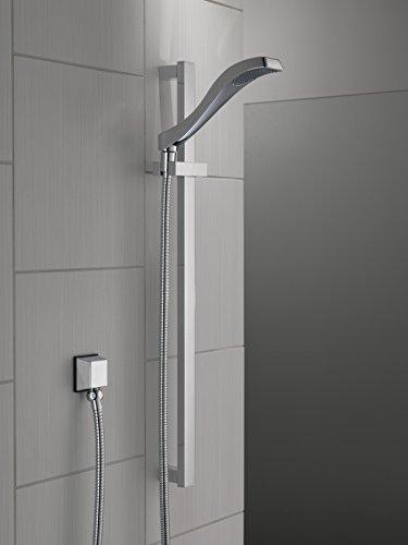 DELTA FAUCET Delta Faucet Dryden Single-Spray Touch-Clean Wall-Mount Slide Bar Hand Held Shower with Hose, Chrome 57051