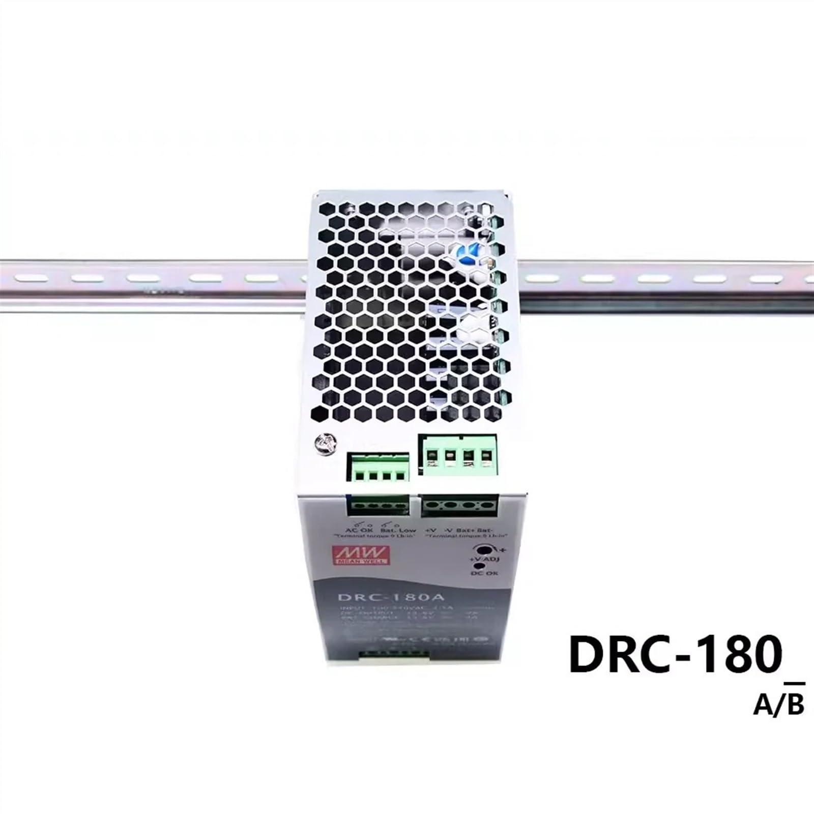 OJKRNXJD OJKRNXJD DRC-180A/B 180W UPS SMPS Switching Power Supply AC DC Din Rail Type Security Dual Output 13.8V 27.6V(DRC-180B)