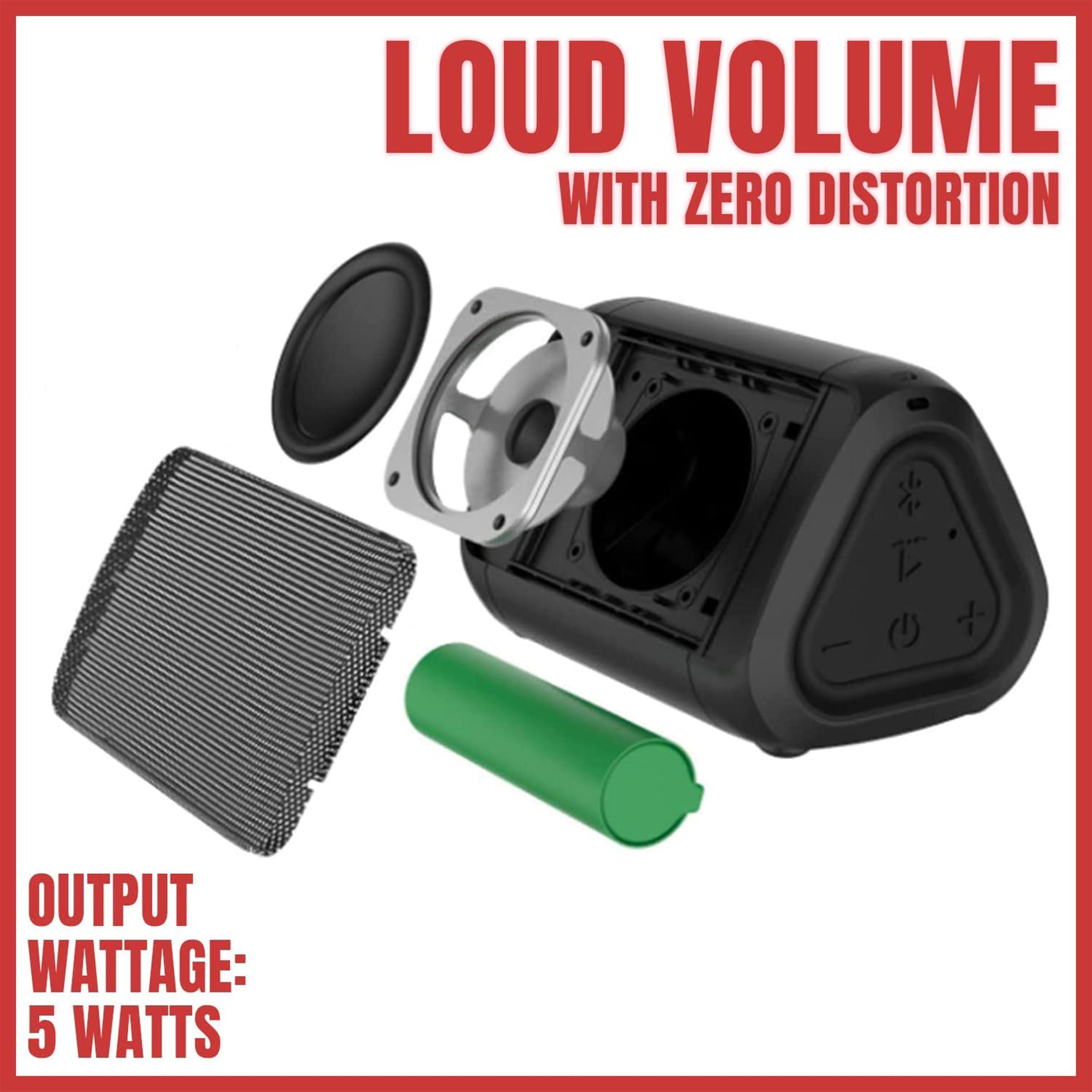 Cambridge Soundworks OontZ Angle Solo Portable Bluetooth Speaker 5.0-5W Sound, 10-Hr Battery, 100ft Wireless Range, IPX5 Water-Resistant, Budget-Friendly Small Speaker for Travel, Party, Outdoor or Home (Black)