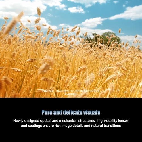 7artisans 7artisans 10mm T2.1 Hope Series Professional Cine Lens S35 Frame Mirrorless Cameras Lens Compatible for Macro 4/3 Mount,MFT Mount/LUMIX GH5LL/LUMIX GH5S/Z CAM/LUMIX GH6/BMPCC4K/DC-BGH1(Black)