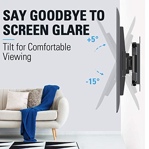 Mounting Dream Mounting Dream MD2380 Full Motion TV Wall Mount with Swivel and Tilt for 32-55 inch TV, VESA 400x400mm and MD2617 Full Motion TV Mount TV Wall Mount for 42-75 inch TVs, VESA 600x400mm TV Mount