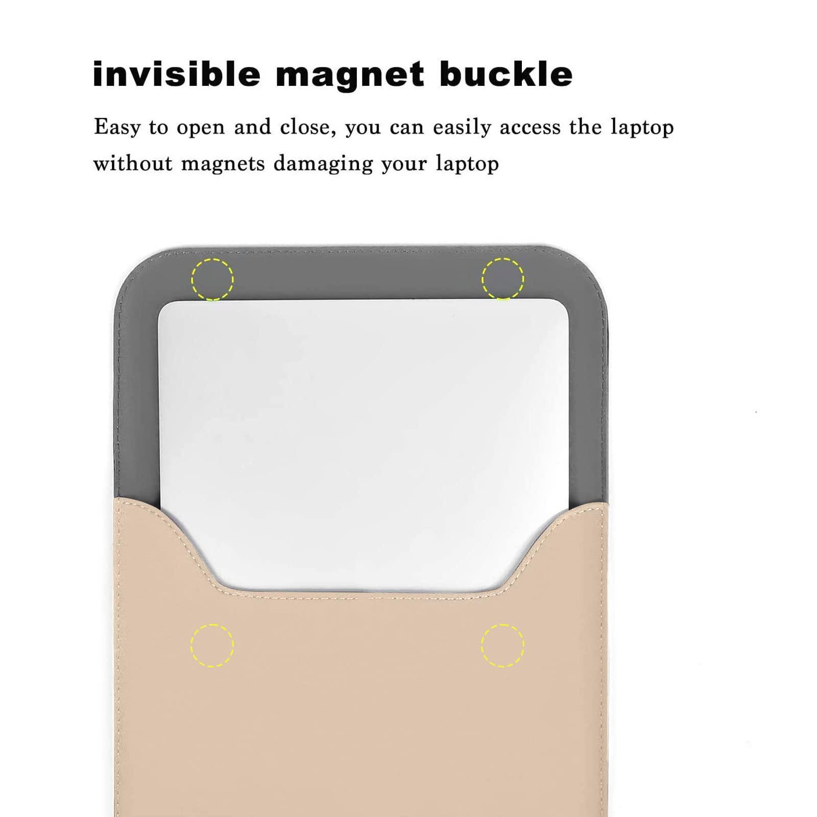 MOSISO MOSISO Compatible with MacBook Air 13 inch Case 2022 2021 2020 2019 2018 Release A2337 M1 A2179 A1932, Faux Suede Leather Laptop Sleeve with Small Bag& Keyboard Cover Skin, Camel&Apricot